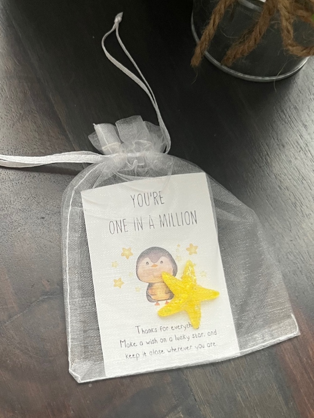 Lucky Star Pocket Hug Card and Token NEW - Picture 4 of 4